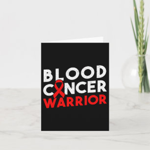 Blood Cancer Warrior Ribbon Card