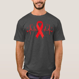 Blood Clot Ribbon Pulmonary Embolism Survivor PE S T-Shirt