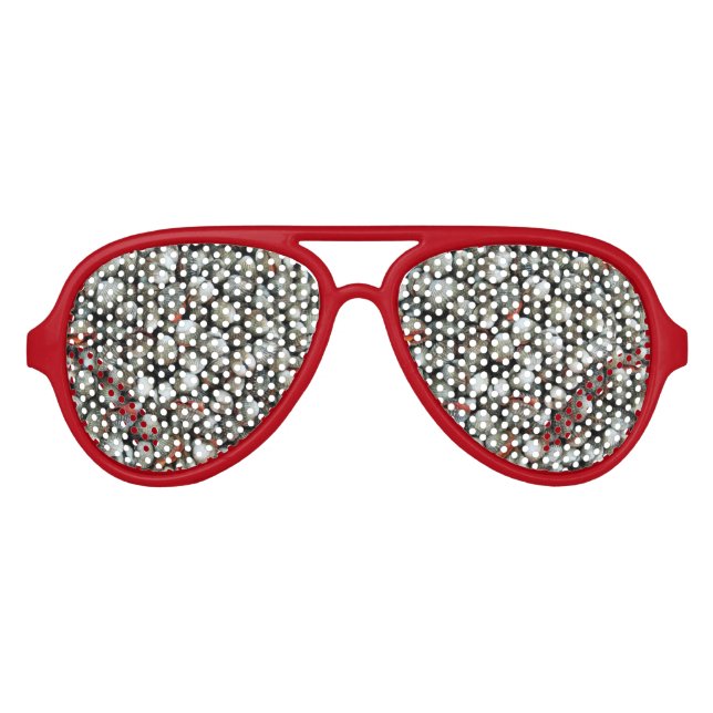 Blood Cockle Shells Aviator Sunglasses (Front)