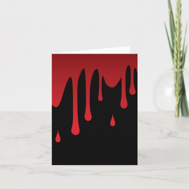Blood dripping card (Front)