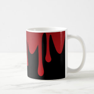 Blood dripping coffee mug