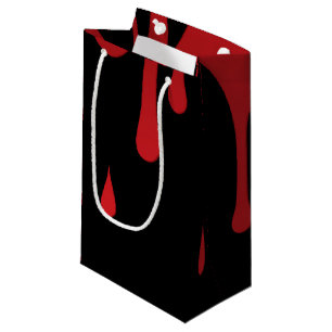 Blood dripping small gift bag
