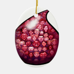 Blood Drop Ceramic Tree Decoration
