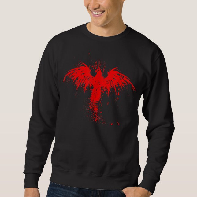 blood eagle - norse viking valhalla sweatshirt (Front)