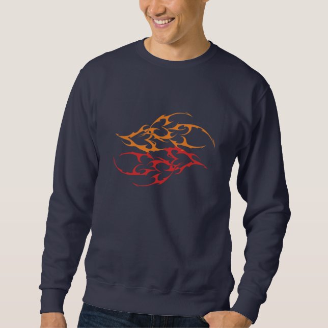 Blood Flame  design  Sweatshirt (Front)