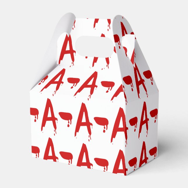 Blood Group A- Negative #Horror Hospital Favour Box (Front Side)