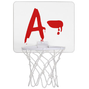 Blood Group A- Negative #Horror Hospital Mini Basketball Hoop