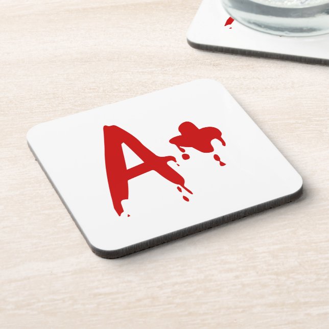 Blood Group A+ Positive #Horror Hospital Coaster (Left Side)