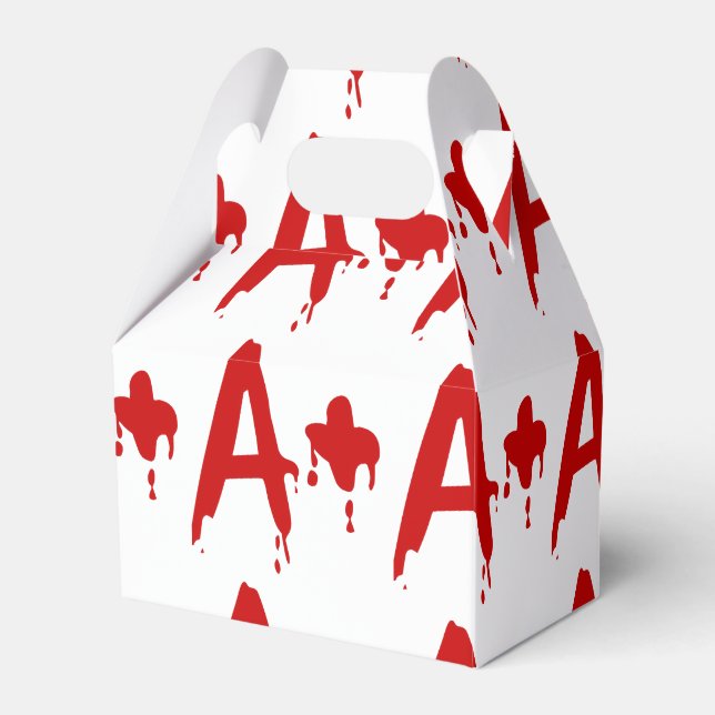 Blood Group A+ Positive #Horror Hospital Favour Box (Front Side)