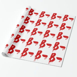 Blood Group B- Negative #Horror Hospital Wrapping Paper