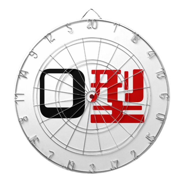 Blood Group O Japanese Kanji Dartboard (Front)