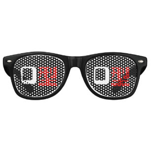Blood Group O Japanese Kanji Retro Sunglasses