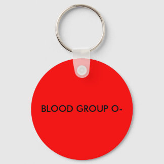 BLOOD GROUP O- KEY RING