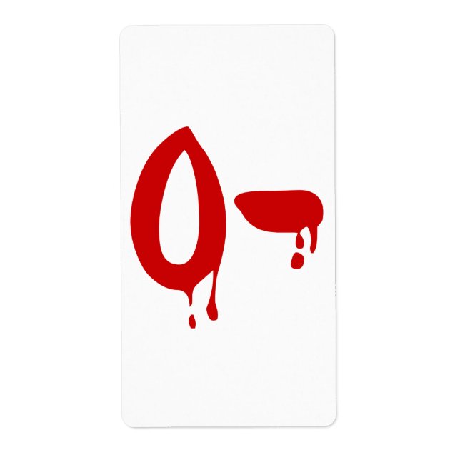 Blood Group O- Negative #Horror Hospital (Front)