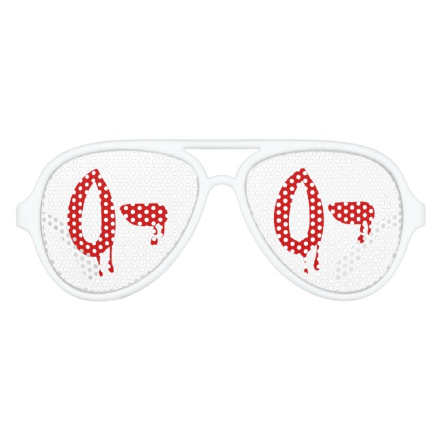 Blood Group O- Negative #Horror Hospital Aviator Sunglasses (Front)