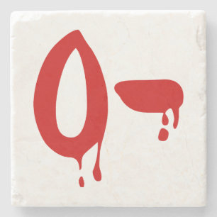 Blood Group O- Negative #Horror Hospital Stone Coaster