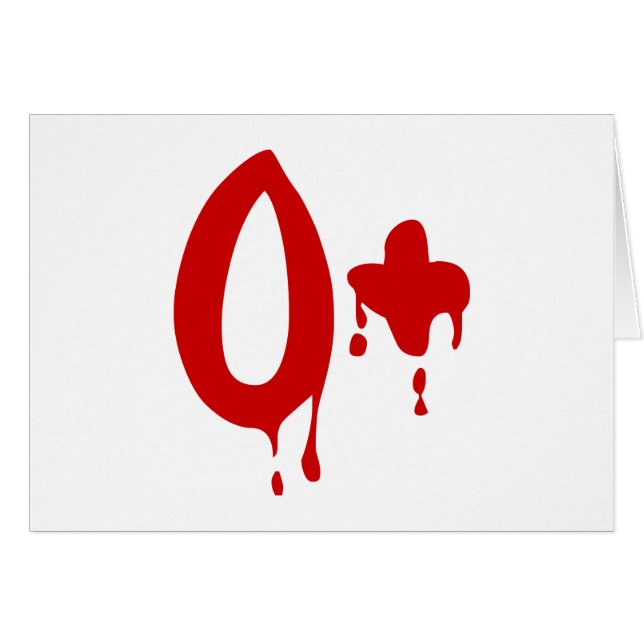 Blood Group O+ Positive #Horror Hospital (Front Horizontal)