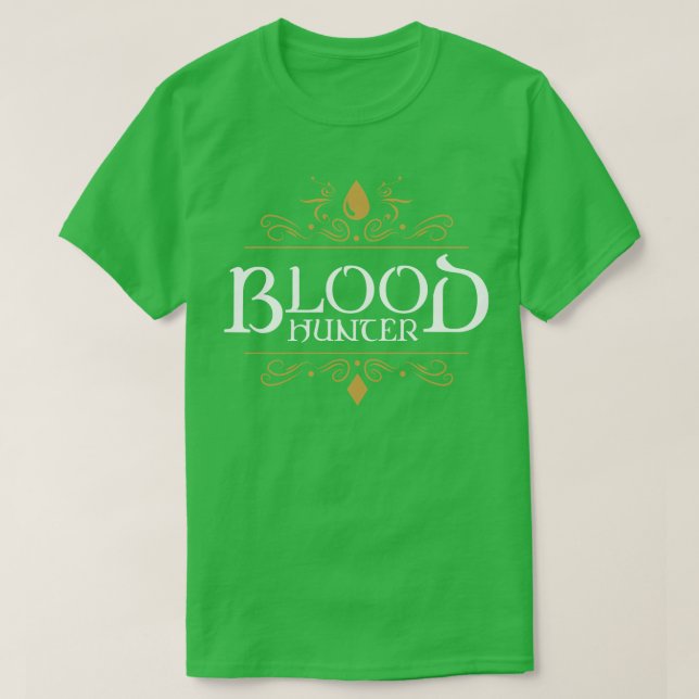 Blood Hunter Character Class Emblem T-Shirt (Design Front)