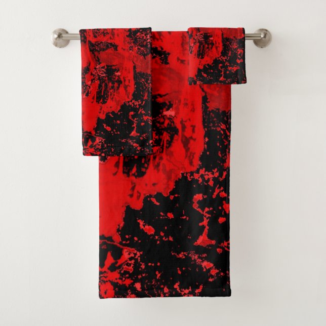 Blood King Mask of Horror Bath Towel Set (Insitu)