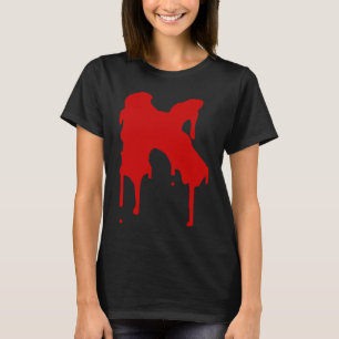 Blood Letter K alphabet group easy DIY costume for T-Shirt