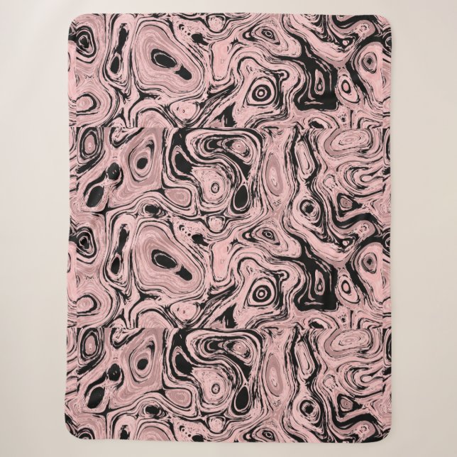 Blood Light Pink Fire Stone 1 Sherpa Blanket (Front)