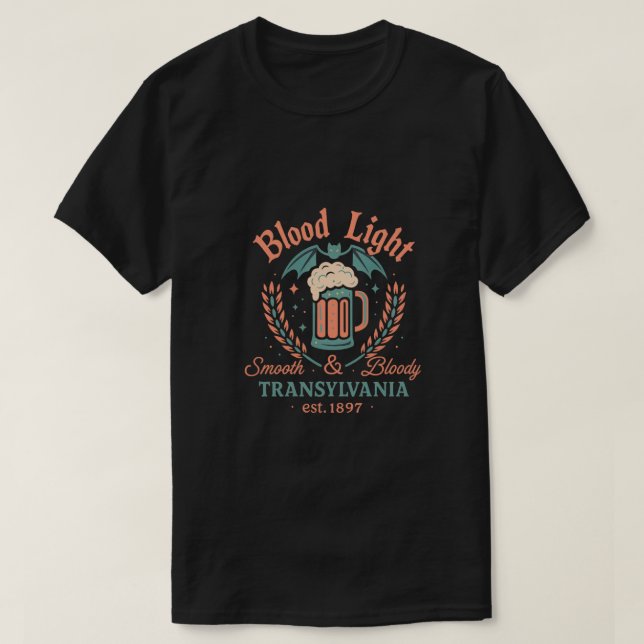 Blood Light Vintage Vampire Brew Tee (Design Front)