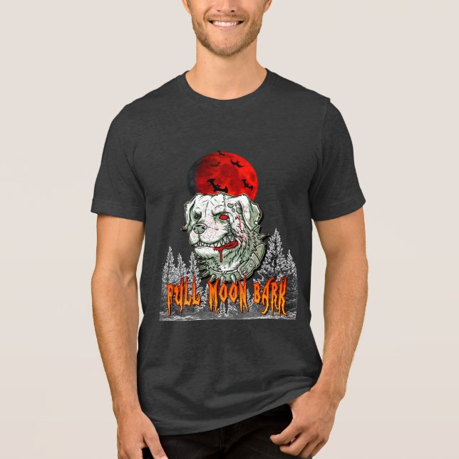 Blood Moon Bark – Zombie Dog Halloween Shirt (Front)