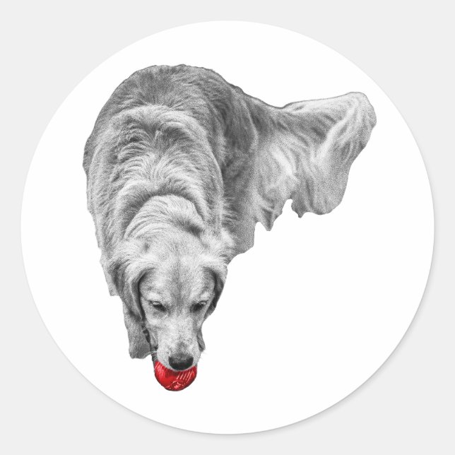 Blood Moon Chase Classic Round Sticker (Front)