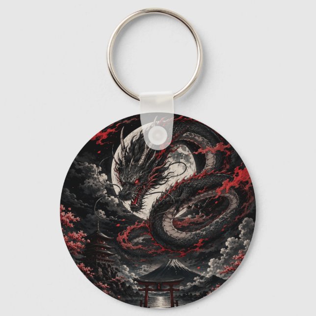 Blood Moon Dragon Key Ring (Front)