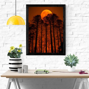 Blood Moon Forest Poster