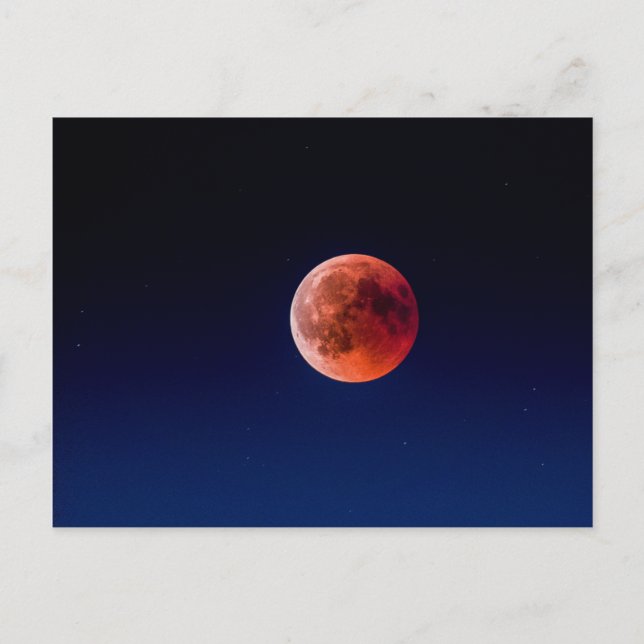 Blood Moon Lunar Eclipse (Switzerland) Postcard (Front)