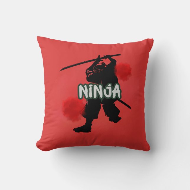 Blood Moon Ninja Cushion (Front)
