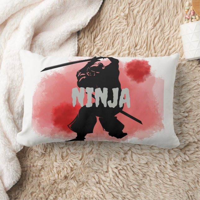 blood moon ninja (customise) lumbar cushion (Blanket)