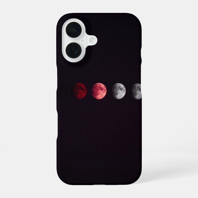 Blood Moon Phases Minimal Dark Case (Back)