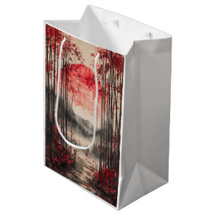 Blood Moon Sakura Ink Wash (1) Medium Gift Bag
