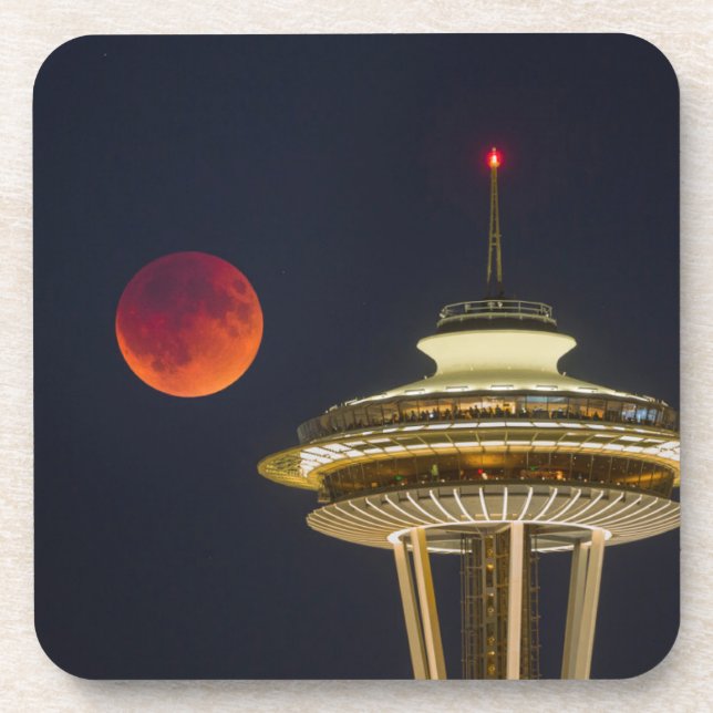 Blood Moon | Seattle Space Needle Coaster (Front)
