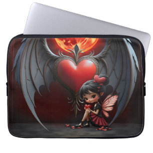 Blood Moon Valentine Fairy Laptop Sleeve