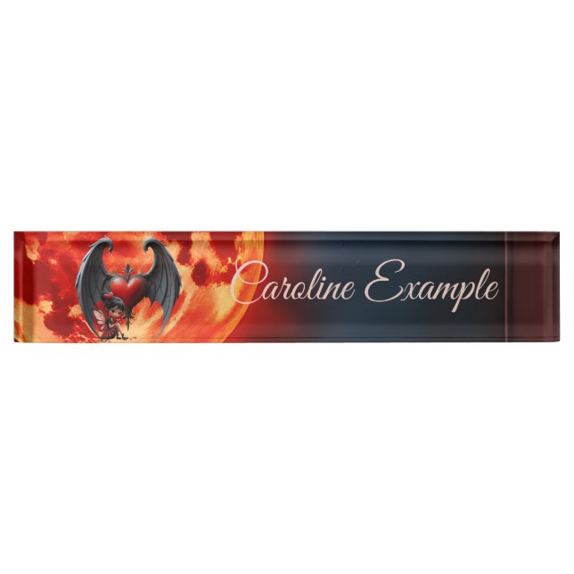 Blood Moon Valentine Fairy  Nameplate (Front)