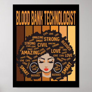 Blood Nk Technologist Powerful Black History Month Poster