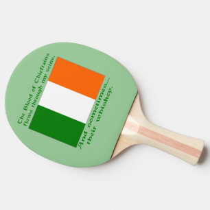 Blood of Chieftains Flows Veins Sometimes Whiskey Ping Pong Paddle