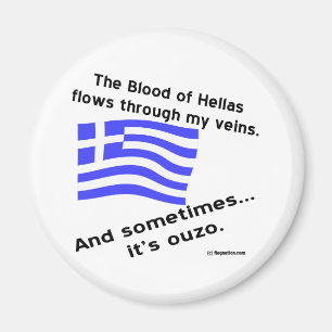Blood of Hellas & Ouzo Magnet