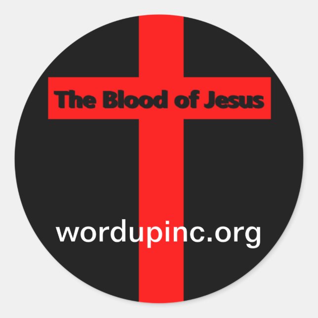 Blood of Jesus Sticker (Front)