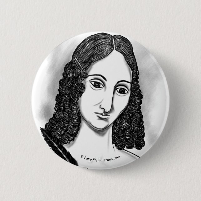 Blood On The Moon | Mary Shelley Artwork 6 Cm Round Badge (Front)