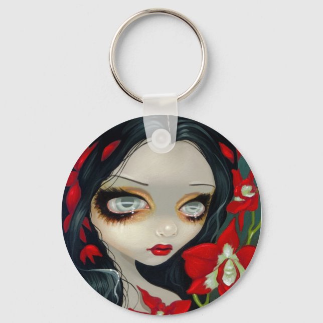"Blood Orchid" Keychain (Front)