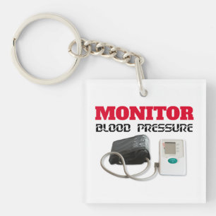 Blood pressure monitoring key ring