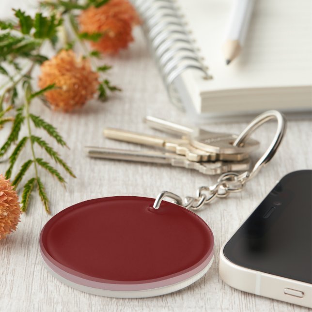 Blood Red Circle Acrylic Keychain (Front Right)