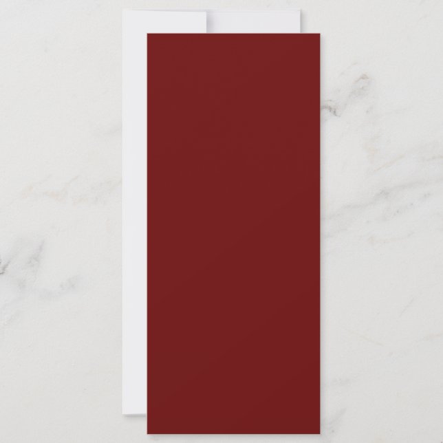 Blood Red Flat Card (Front)