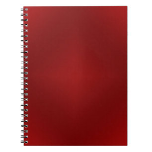 Blood Red Gradient - Customised Dark Red Template Spiral Notebook