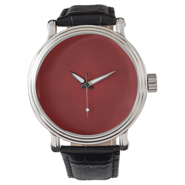 Blood Red Gradient - Customised Dark Red Template Watch (Front)