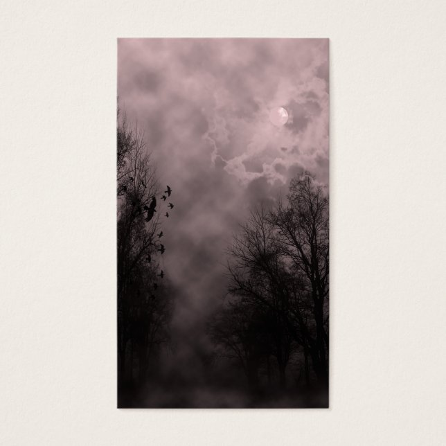 Blood Red Haunted Sky with Ravens (Front)